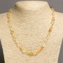Citrene Briolette Beads Necklace, diameter 8x6mm, length 48-50cm +