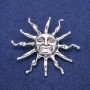 Brooch Pendant Sun 53x62mm, silver metal