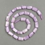 Amethyst Beads with Faceted Cylindrical Shape, diameter 13x7 mm, thread L43 cm