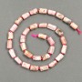 Rhodonite Natural Stone Beads Faceted, 12×6 mm, length 40