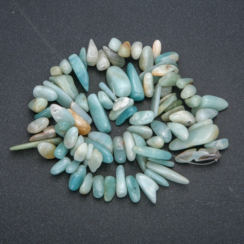 Amazonite Bead Strand, chip, diameter 15x6mm, length 42cm +
