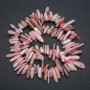 Opal Crystal Thread (Needle) Bead Necklace Core, 18x6 mm diameter, 41 cm length +