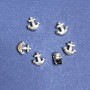 Pandora-Style Anchor Bead Insert 12x13mm, Hole Diameter 5mm, Pack 20g +/-8pcs