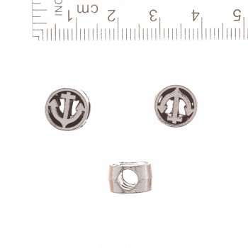 Findings Bead Pandora Anchor in Circle 10mm, Diameter 5mm, 20g Pack +/- 9pcs