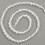 Natural Stone Beads Mountain Crystal Faceted Round 6mm Diameter, 38cm Length +