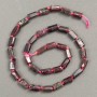 Garnet Beads on Thread, Faceted Cut, 11x6 mm, 41 cm Length +