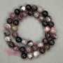 Natural Tourmaline Beads on a String, 10mm diameter, 41 cm length +
