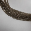 Czech Crystal Beads, clear Champagne "Rondelle", 6x4mm, thread 43cm +