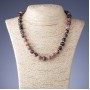 Rhodonite Stone Beads, 10 mm diameter, thread 46-48 cm