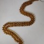 Beads Czech Crystal Honey-Transparent Faceted Rondelle, diameter 8x6mm± L40-42cm+
