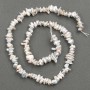 Baroque Pearl Thread - seed beads with a petrol tint, diameter 6×1-3mm, length 39cm+