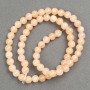Beads on Thread Celestite (imitation acrylic) smooth bead, diameter 6.5 mm +-, length 40 cm