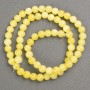 Beads on thread Citrine (synthetic acrylic) smooth sphere, diameter 6mm±, length 40cm±