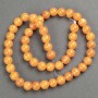 Beads on fishing line Citrine (plastic/acrylic) smooth bead, diameter 8.5mm±, length 40cm±