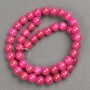 Turquoise? Wait - incorrect: The material is Turmalin (Turmaline) synthetic acrylic beads on thread, smooth ball, diameter 8.5mm±, length 40cm +