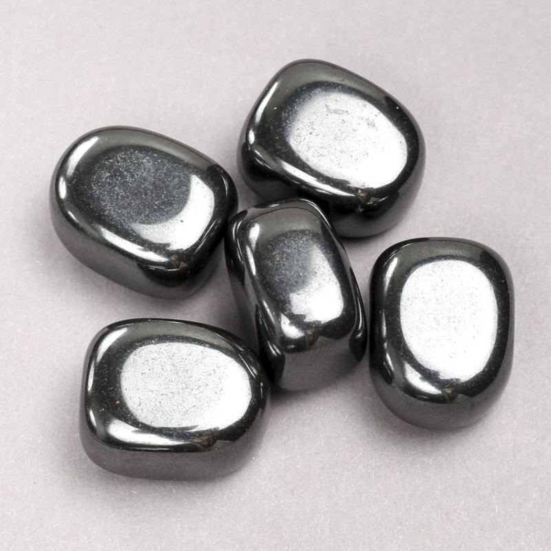 Souvenir Natural Hematite Stones, diameter 22x20mm± (packaged 100g)