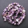 Amethyst Beads natural stone chip, diameter 7x3mm (+-), length 80cm on monofilament