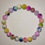 Toned Quartz Crystal Beads Bracelet Assorted (pieces) Sphere, diameter 8mm±, length 18cm