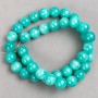 Amazonite Beads on Thread (Synthetic Acrylic) Smooth Round Bead, diameter 10.5 mm±, length 40 cm±