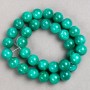 Beads on Thread Amazonite (artificial acrylic) smooth sphere, diameter 12.5 mm ±, length 40 cm ±