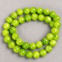 Onyx Beads (Acrylic, single) on thread, smooth round bead, diameter 10.5 mm ±, length 40 cm ±