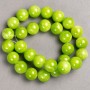 Onyx Beads (Acrylic) on thread, smooth round bead, diameter 14.5 mm ±, length 40 cm ±