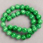 Beads Jade (artificial acrylic) on a thread smooth ball, diameter 12.5 mm ±, length 40 cm ±