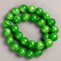  Jade Beads (Plastic Acrylic) on Thread, Smooth Round Bead, diameter 14.5 mm ±, length 40 cm +