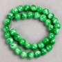 Acrylic imitation Chrysoprase Beads (synthetic) on a thread Smooth round bead, diameter 10.5 mm±, length 40 cm ±