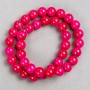 Turmaline Beads (Acrylic, Chunk) on thread, smooth round beads, diameter 10.5 mm±, length 40 cm ±