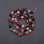 Turmaline Beads Cabochon 7 mm (±) diameter, thread 38 cm