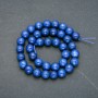 Apatite Beads on Thread, faceted ball, 10mm diameter, 38cm length