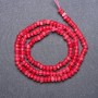 Tourmaline Beads (artificial) faceted rondelle, 4x3 mm, thread, length 38 cm
