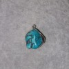 Turquoise Pendant (loose) in Silver Setting 36x20mm +