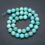 Amazonite Beads on a Thread, Natural Stone, Smooth Round 10mm, 39cm Length