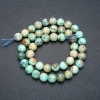 Amazonite Beads on Thread, Smooth Round Beads, 8mm Ø, Length 39cm