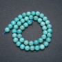 Amazonite Beads on Thread, Natural Stone, Smooth Round Beads 8mm, 39cm Length
