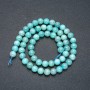Amazonite Beads on Thread, Smooth Round Beads, 6mm Diameter, Length 39cm
