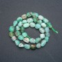 Chrysoprase Beads on Thread, faceted, 8x10 mm, length 40 cm +