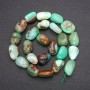 Natural Chrysoprase Beads, Tumbled, 11×16 mm, length 38 cm