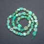 Chrysoprase Beads on Thread, Cabochon-cut, 6x7mm, 41cm Length +