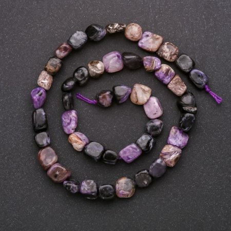 Charoite Beads, Faceted 8 mm ±, 40 cm Thread