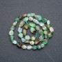Chrysoprase Beads on Thread, Faceted, diameter 9x7 mm, length 41 cm +