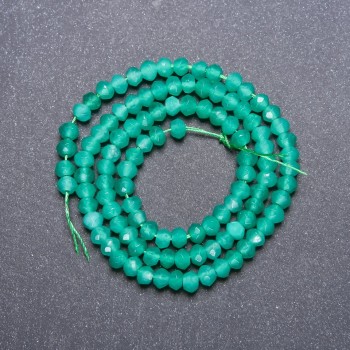 Amazonite Beads (Piece) Faceted Rondelle, 4x3 mm, Thread Length 38 cm