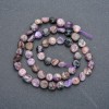 Charoite Faceted Beads on Thread, 7x8 mm, 41 cm length