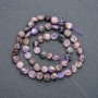 Charoite Faceted Beads on Thread, 7x8 mm, 41 cm length