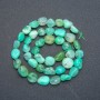 Chrysoprase Beads on a Thread, faceted, diameter 9–11 mm, thread length 40 cm +