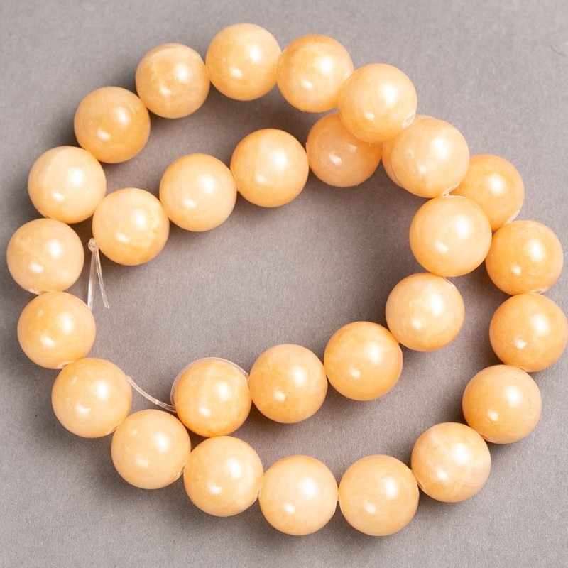 Beads on Thread Seleniumite (artificial acrylic) smooth sphere, diameter 14.5 mm ±, length 40 cm