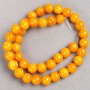 Beads on fishing line Citrine (artificial acrylic) smooth ball, diameter 10.5mm±, length 40cm±