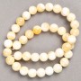 Beads on Thread Pearlized Acrylic Smooth Ball d 10.5+- mm, length 40cm+